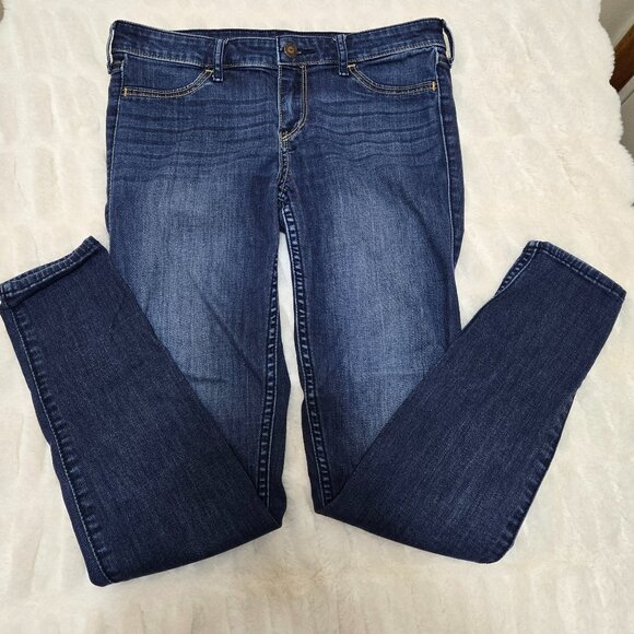 Size 5 Regular Hollister Skinny Blue Jeans - Picture 1 of 8